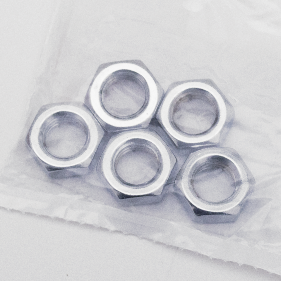 5Pck Jam Nut 1/2-13, UNC