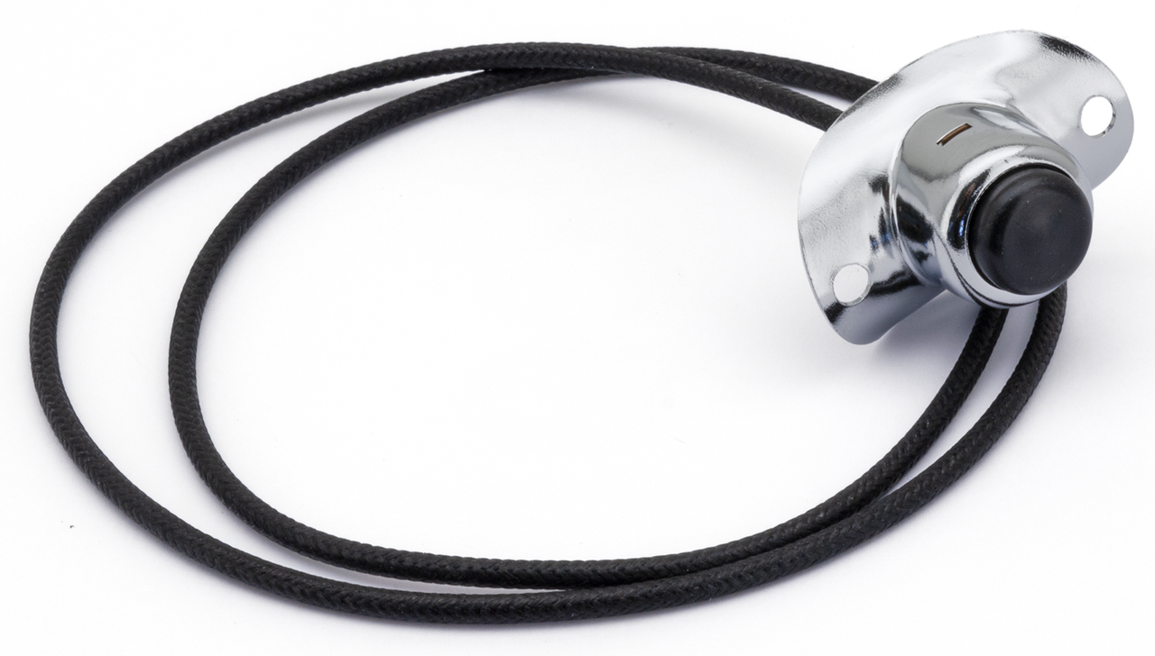 Chrome handlebar horn switch, pre-wired