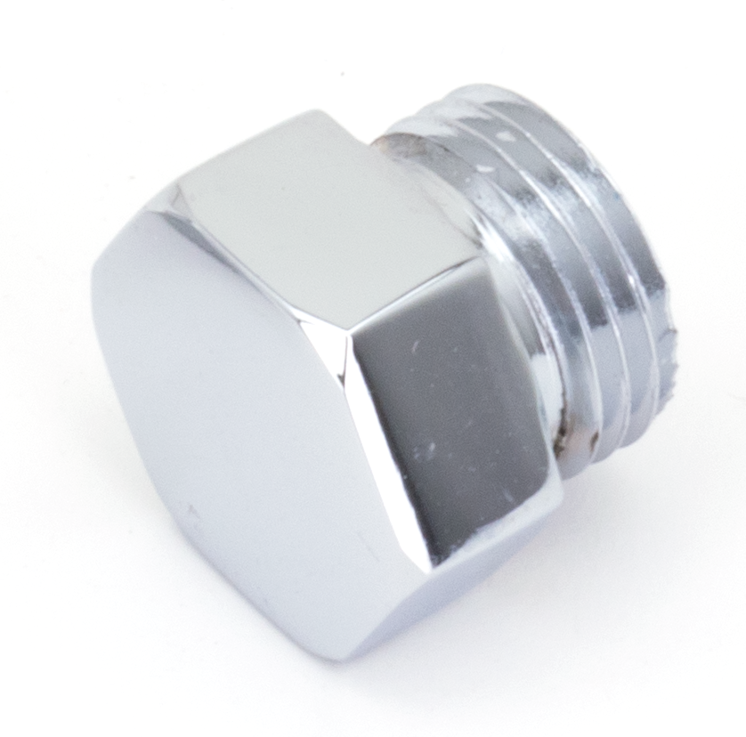 COLONY chrome timing/oil tank plug 5/8hx