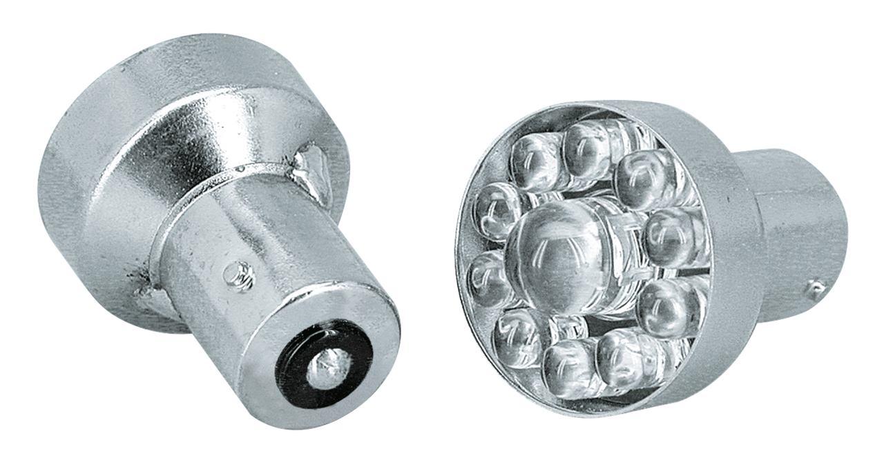 GZP Amber LED bulb single 12V BA15S