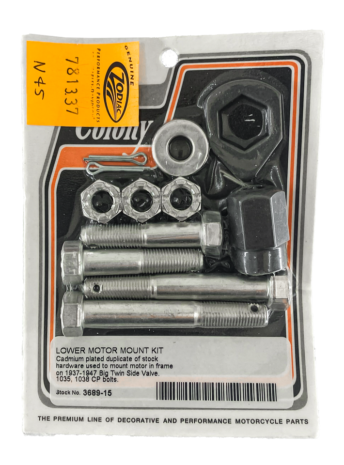 Lower engine mount kit, white, BT37-47