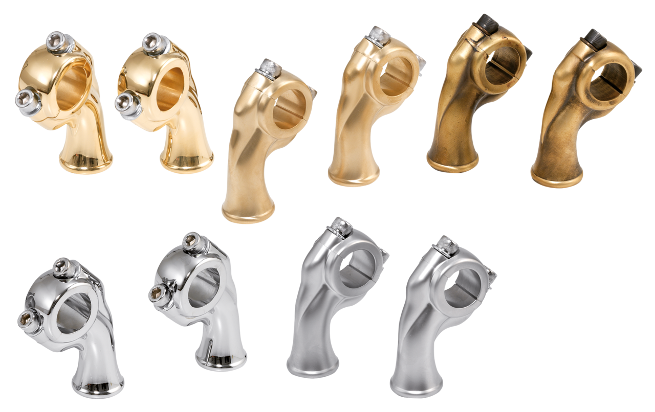 K-Tech Deluxe risers polished brass