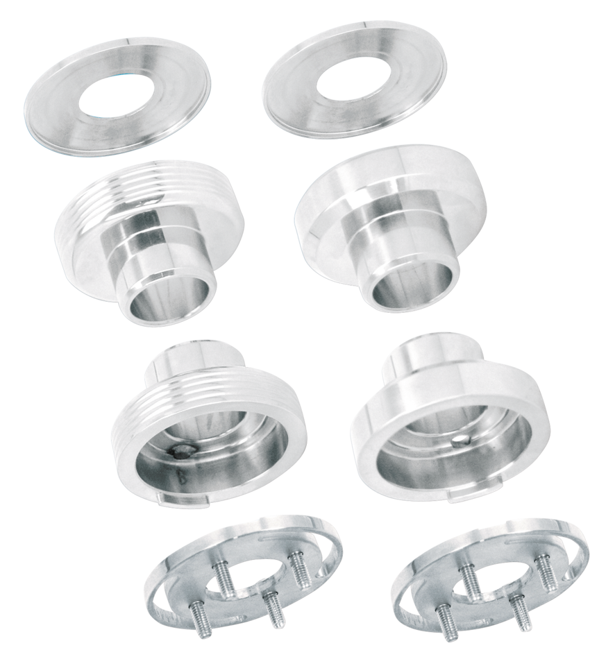 GZP Hidden steer stop plate with screws(