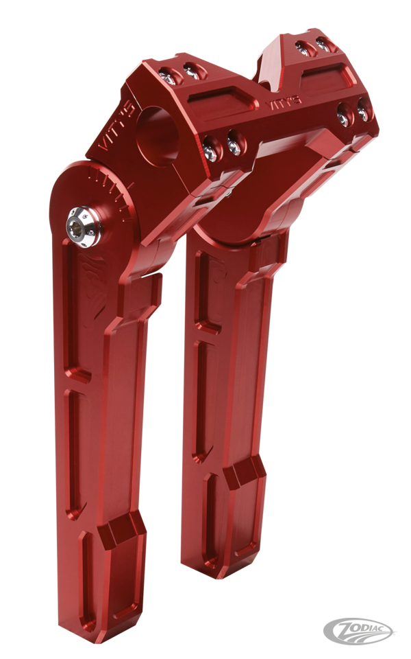 Adjustable 10" riser set Red