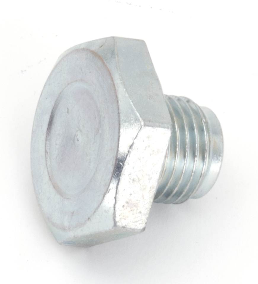 Drain plug 1/2"-20x7/8" hex zinc