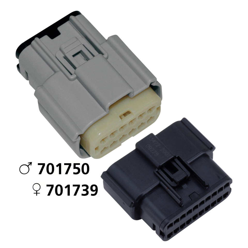 Molex 07Up 12-Position Female Gray OEM72