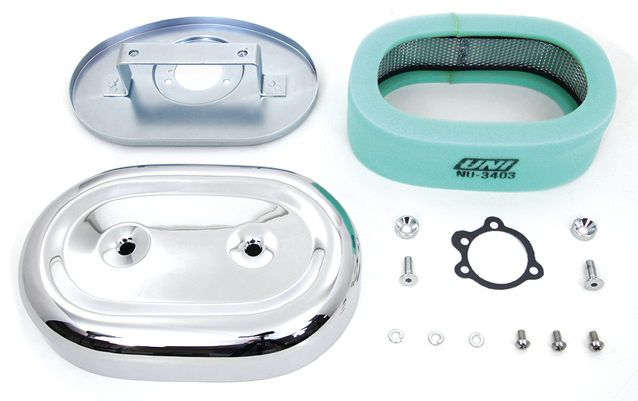 Oval A/C Complete Chrome FL/FX/XL72-75