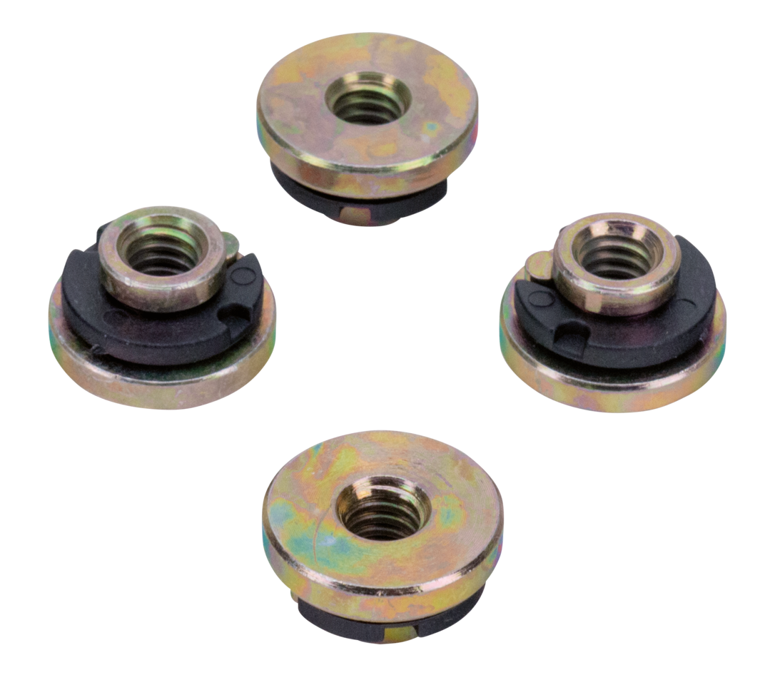 4pck Seat rear fender nut insert 1/4"-20
