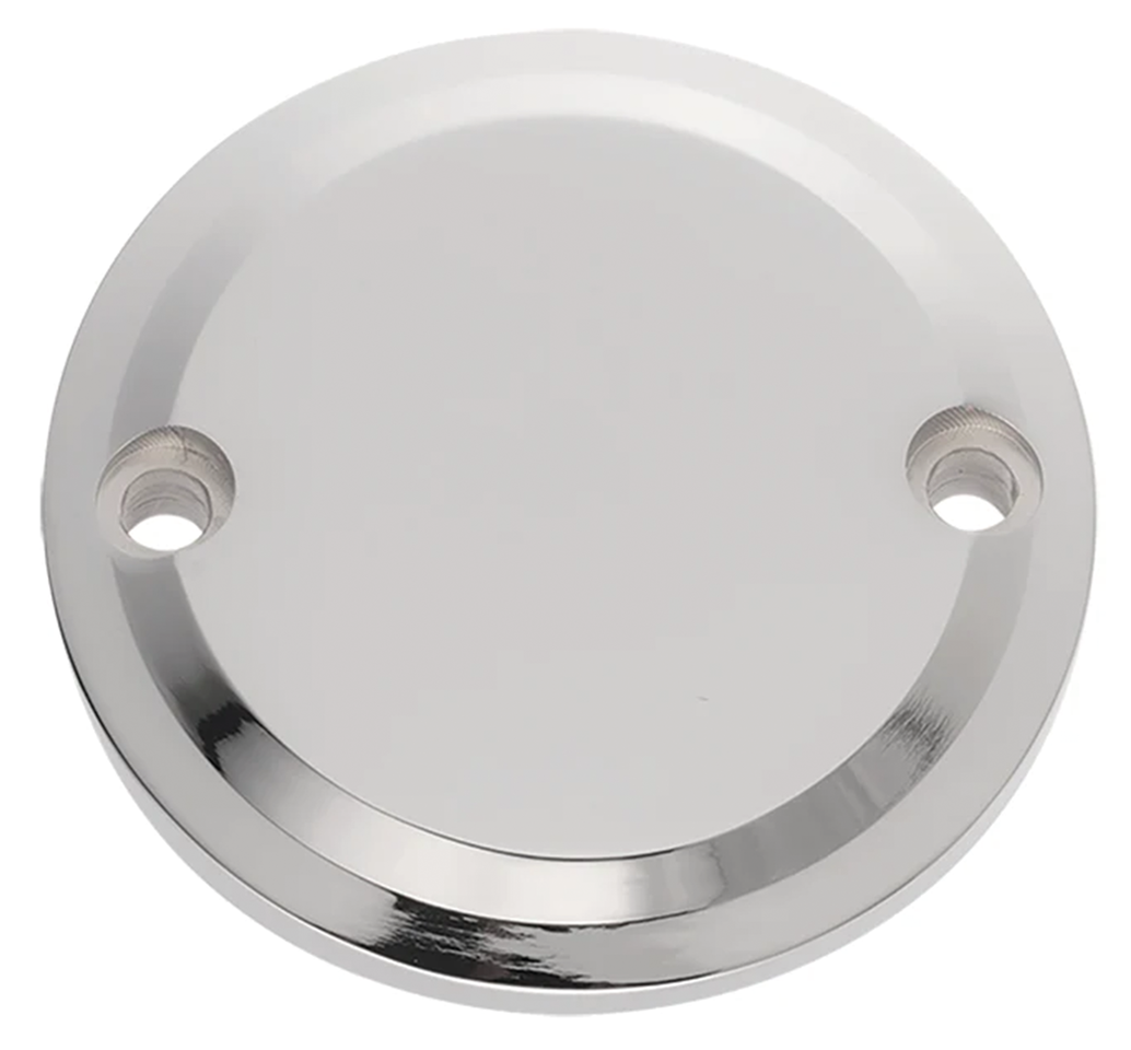 JM Timing Cover Smooth Chr FLH/T17-Up