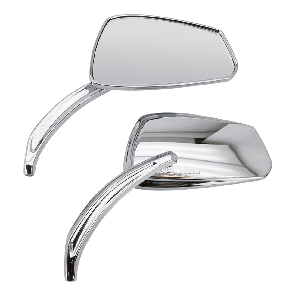 GZP Chrome Viper mirror set w/forged ste