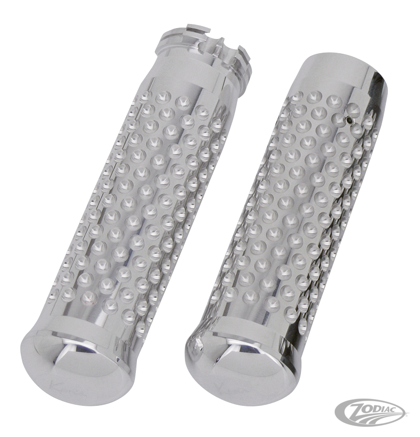 Dimpled grips Polished