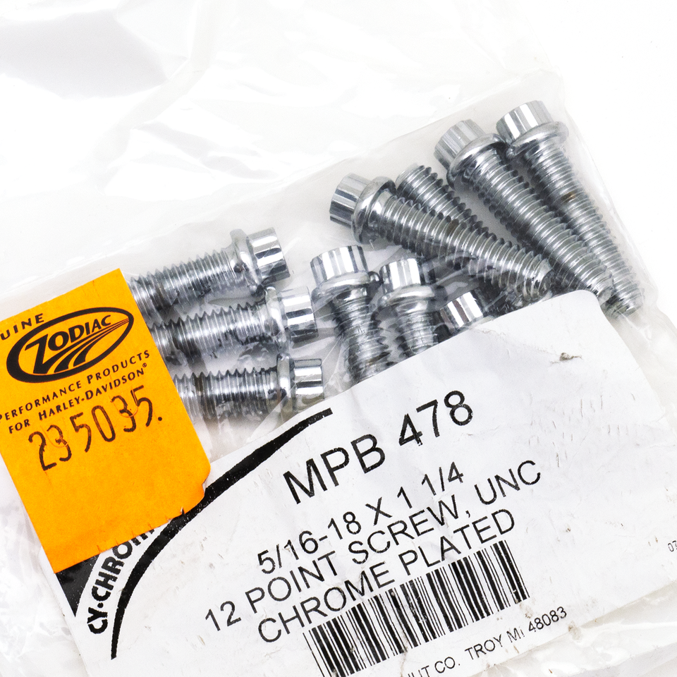 10pck 12-point bolts,5/16-18 x 1 1/4"