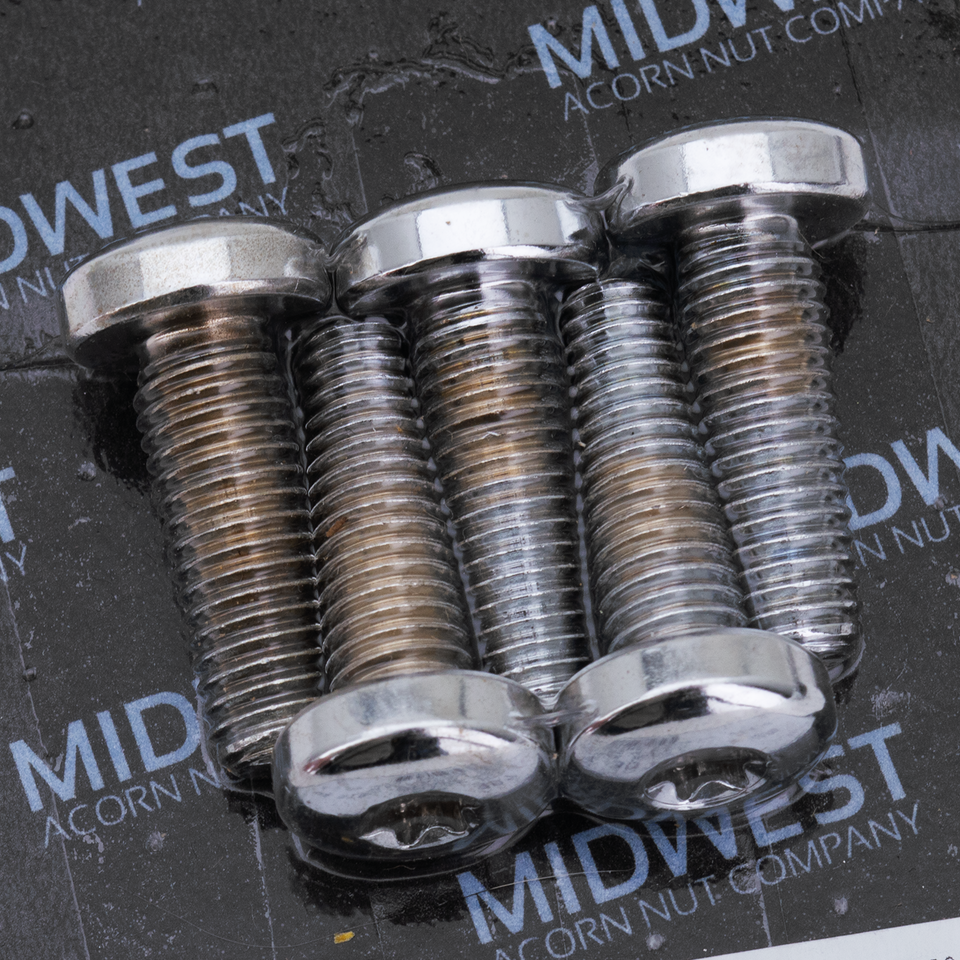 Chrome disc screw&nuts 3/8-16x1.25" TXBH