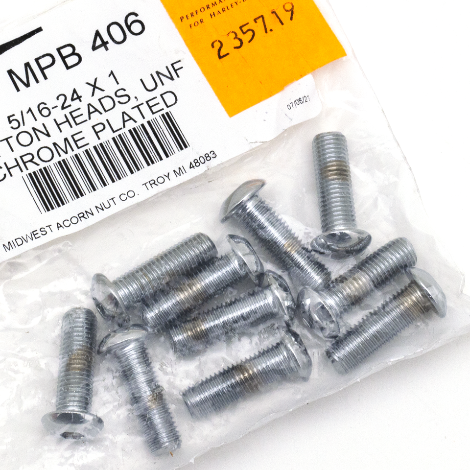 10pck Button head screws 5/16-24x1 UNF