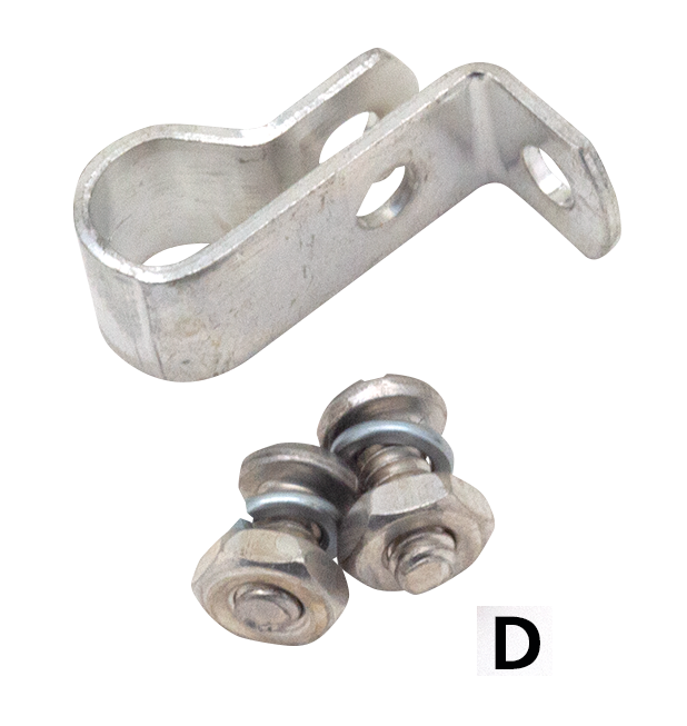 WhPltd Fr Wheel Brake Cable Tube Clamp X