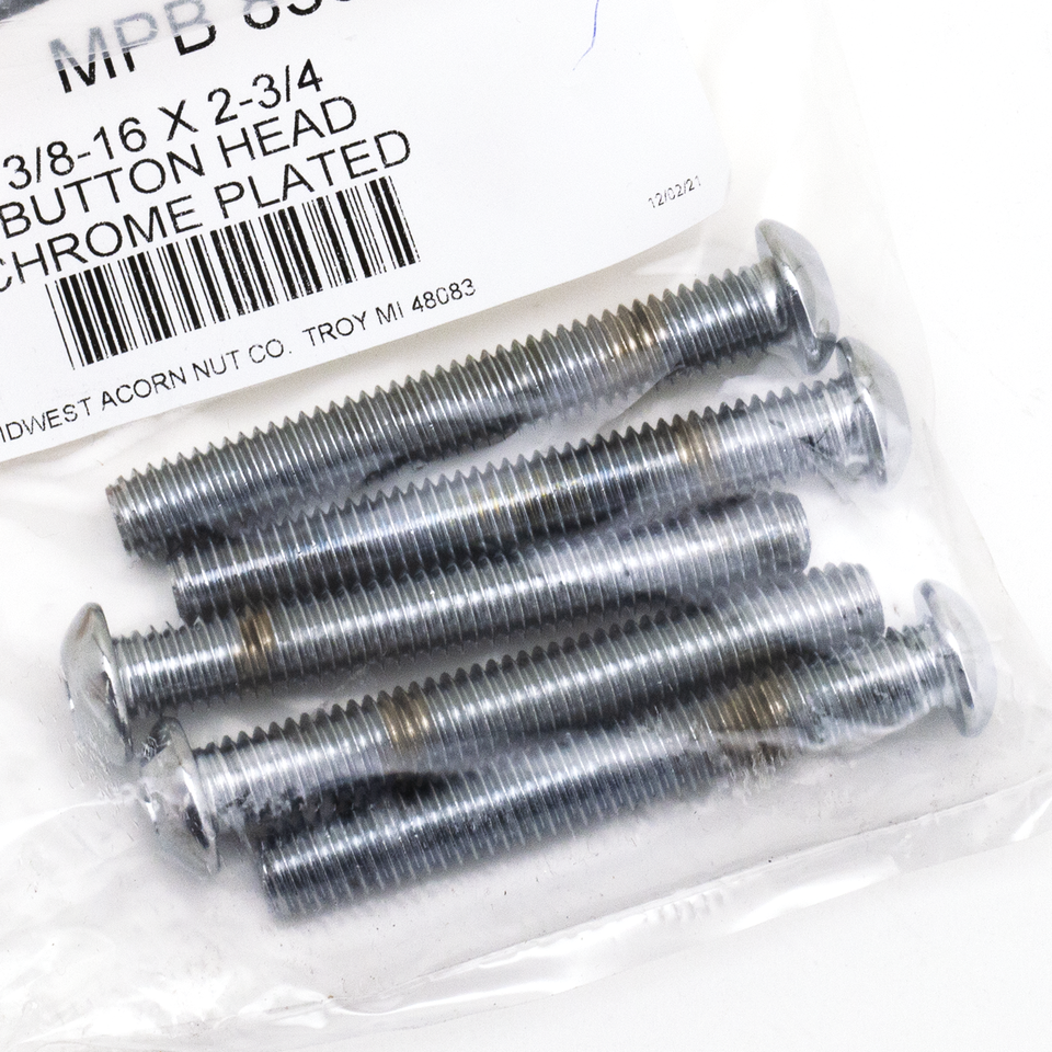 5pck Button head screws 3/8-16x2 3/4"