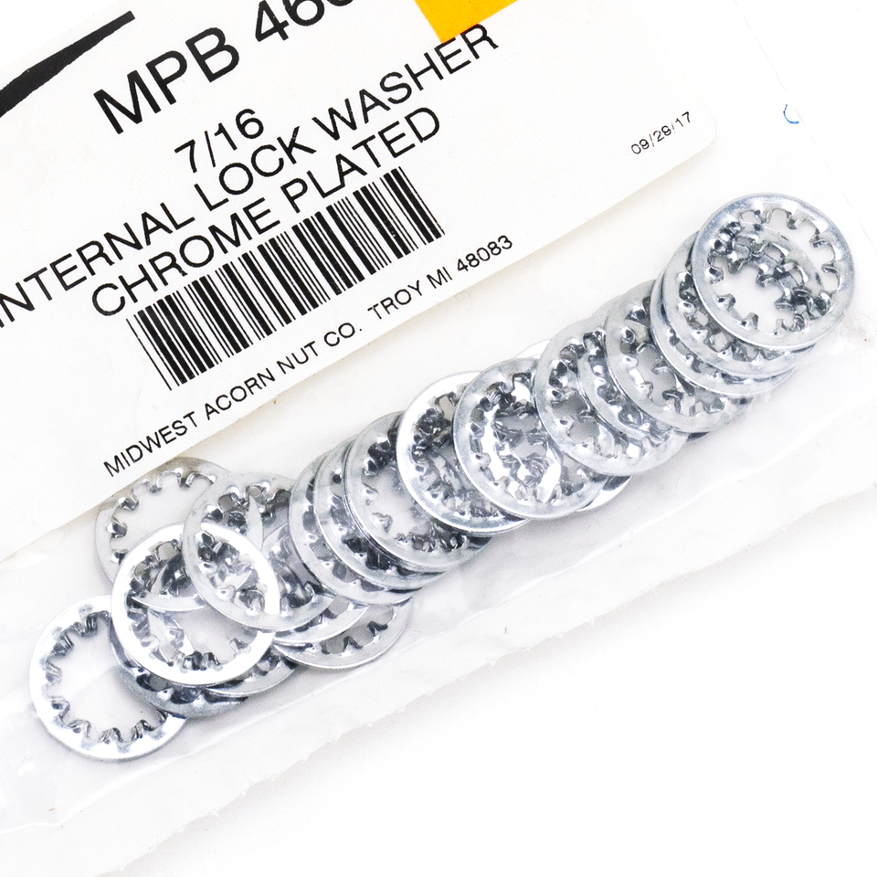25pck Internal lockwashers 7/16"