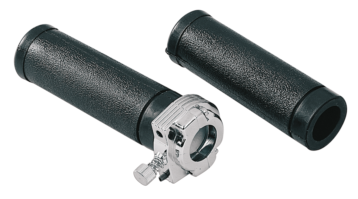 GZP Throttle assy w/grips f/single cable