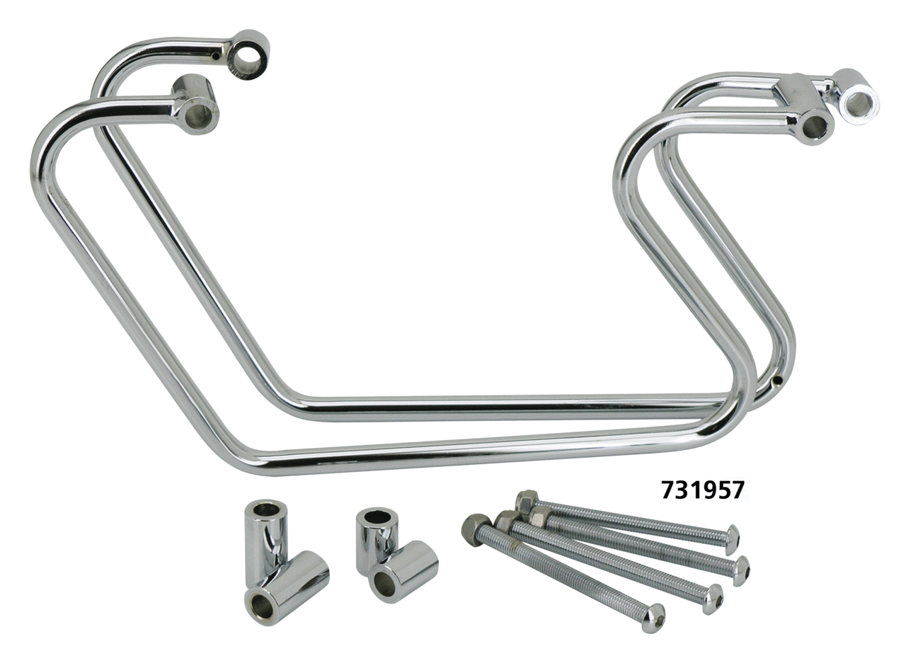 Chrome saddlebag supports FXDF08-17