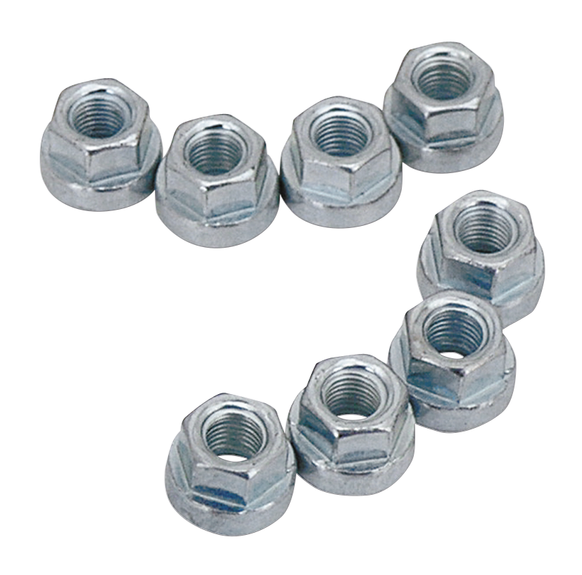 8pck James 5/16-24 hex flange nut