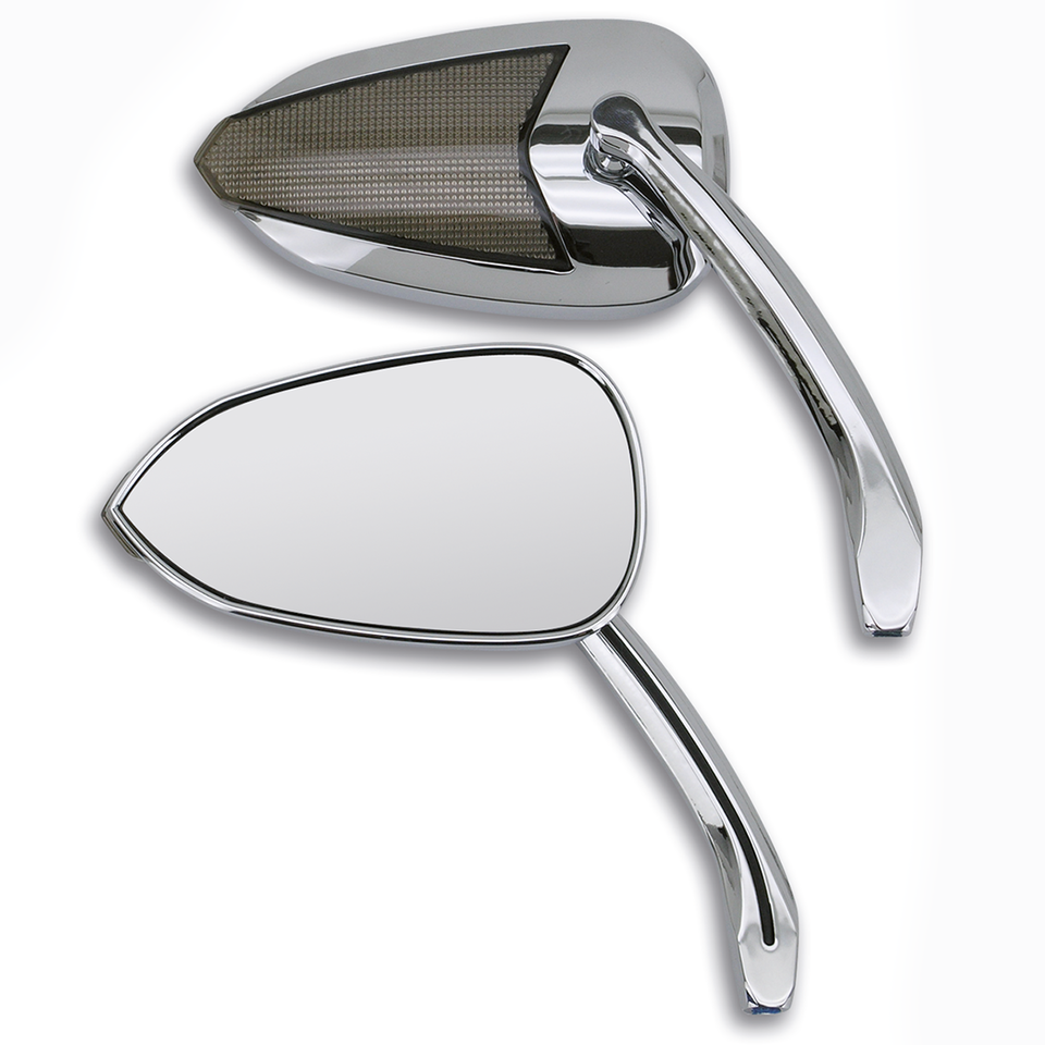 GZP Chrome Crystal LED mirror set