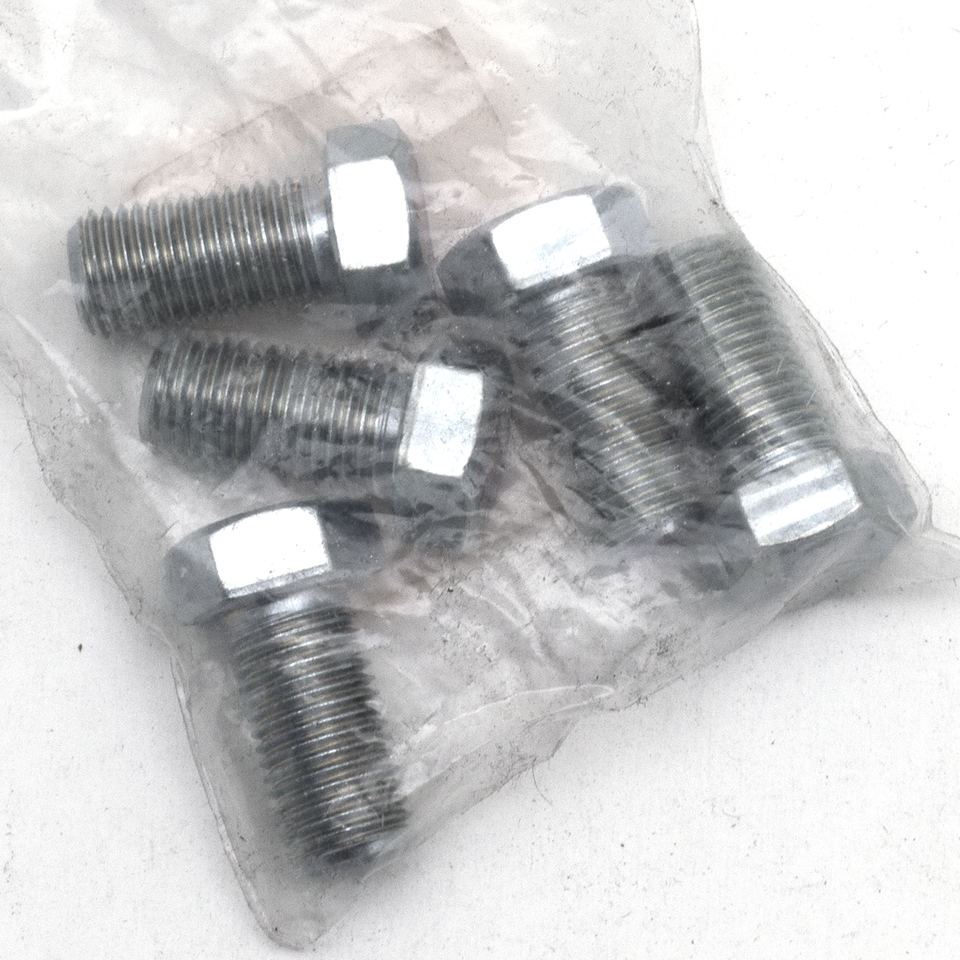 5pck hex bolt 7/16-20x7/8" UNF zinc