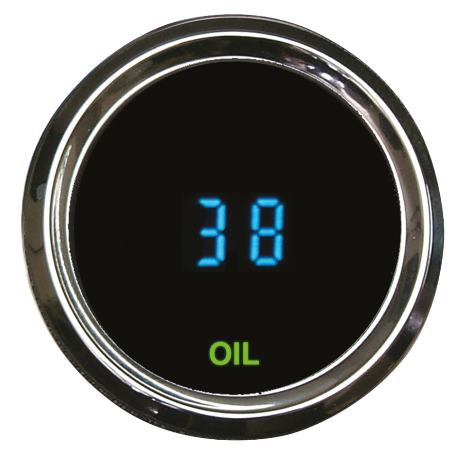 Round Digital Oil pressure gauge