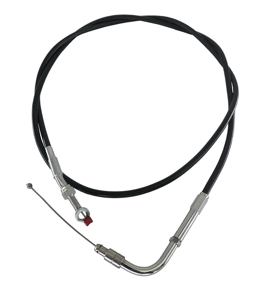Throttle cable black HS40 96-up LN=50"