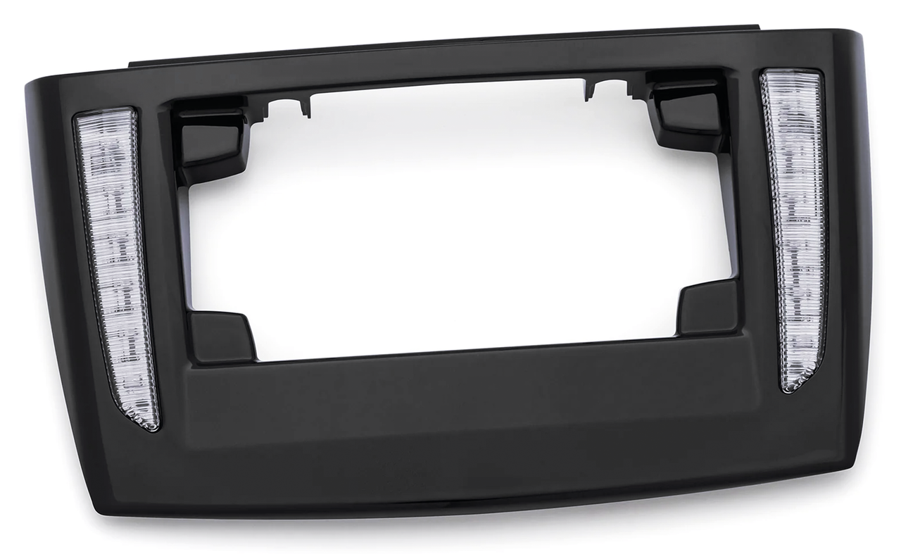 Black License Frame Smoke Lens Tri09-Up