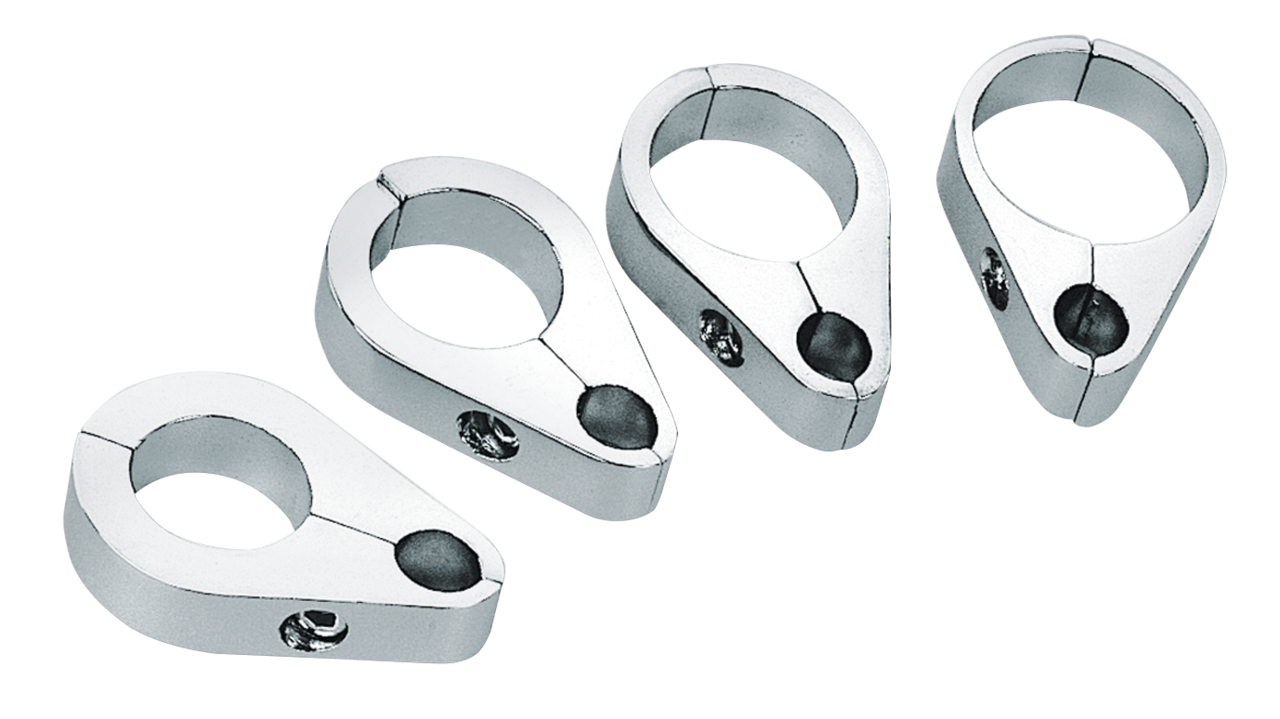 GZP 1 3/8" clutch cable clamp chrome pla