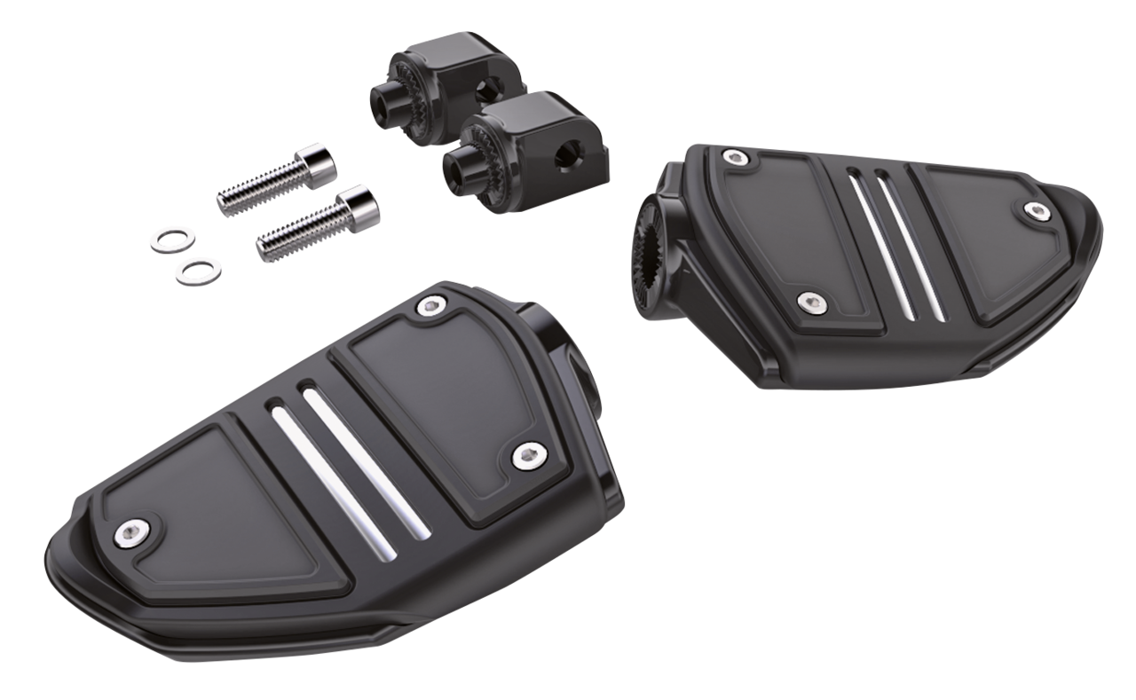 Twin Rail passenger footpegs ST18-up Blk