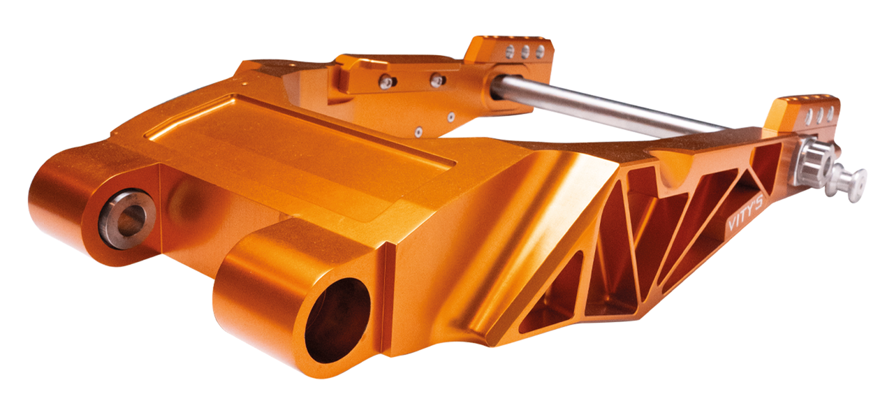 Vity's Billet Swingarm Orange FLH/T14-Up