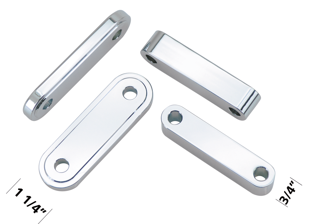 GZP Chrome front fender spacers T=1/4" L