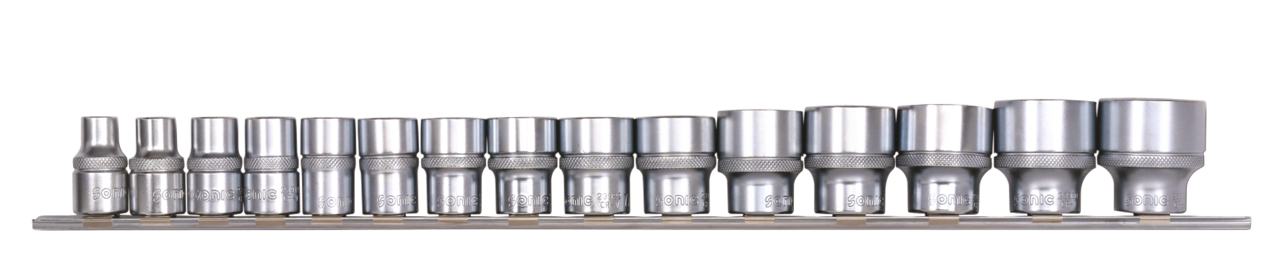 1/2" Socketset inch sizes 15Pc on rail