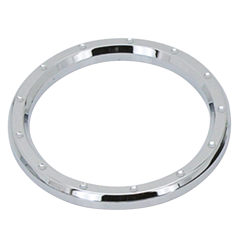 GZP Chr Dimple billet instr bezel 3-5/8"