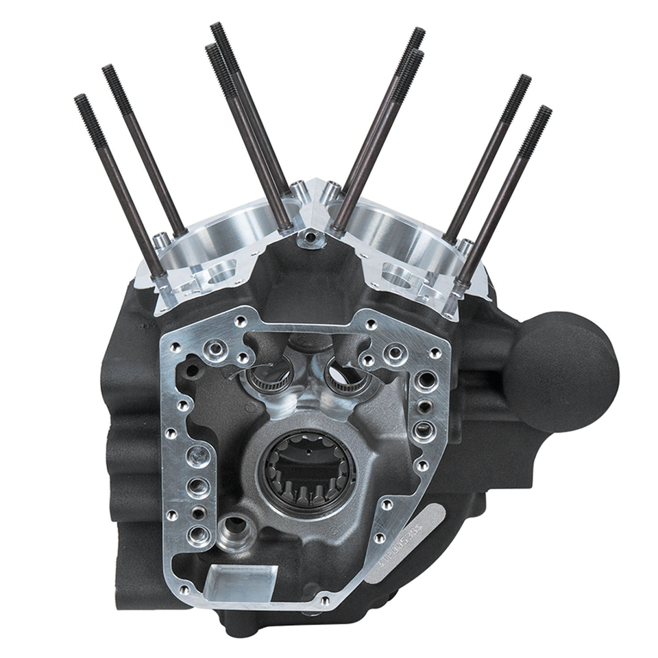 S&S Crankcase assy 4-1/8" blck FXD06-17