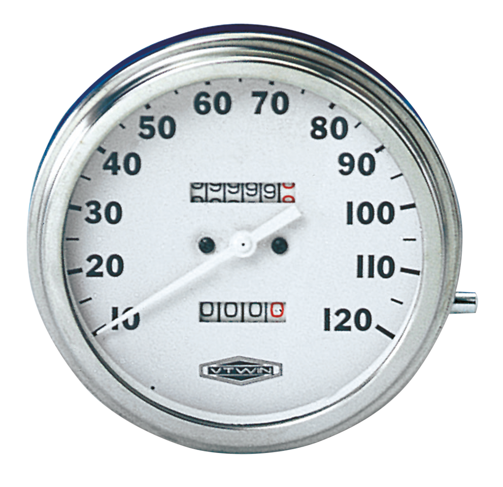 GZP Speedo MPH, White face, 2:1