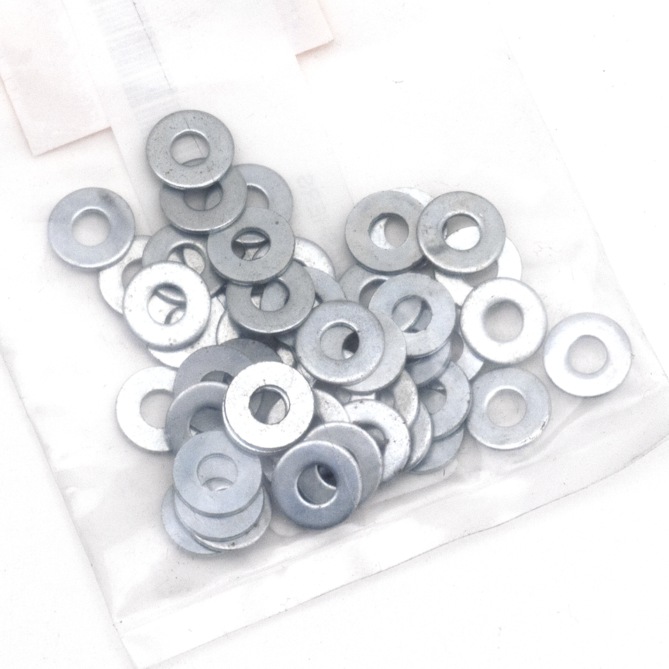 50pck washer 3/16" zinc