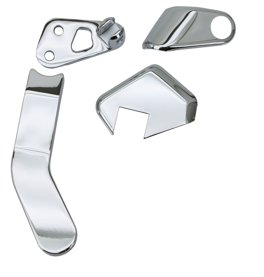 GZP Chr Passenger brckt & cover set FXD