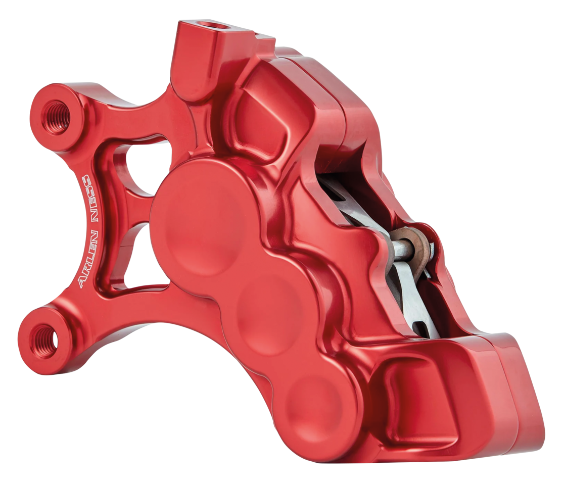 Left 6-piston caliper 14" red