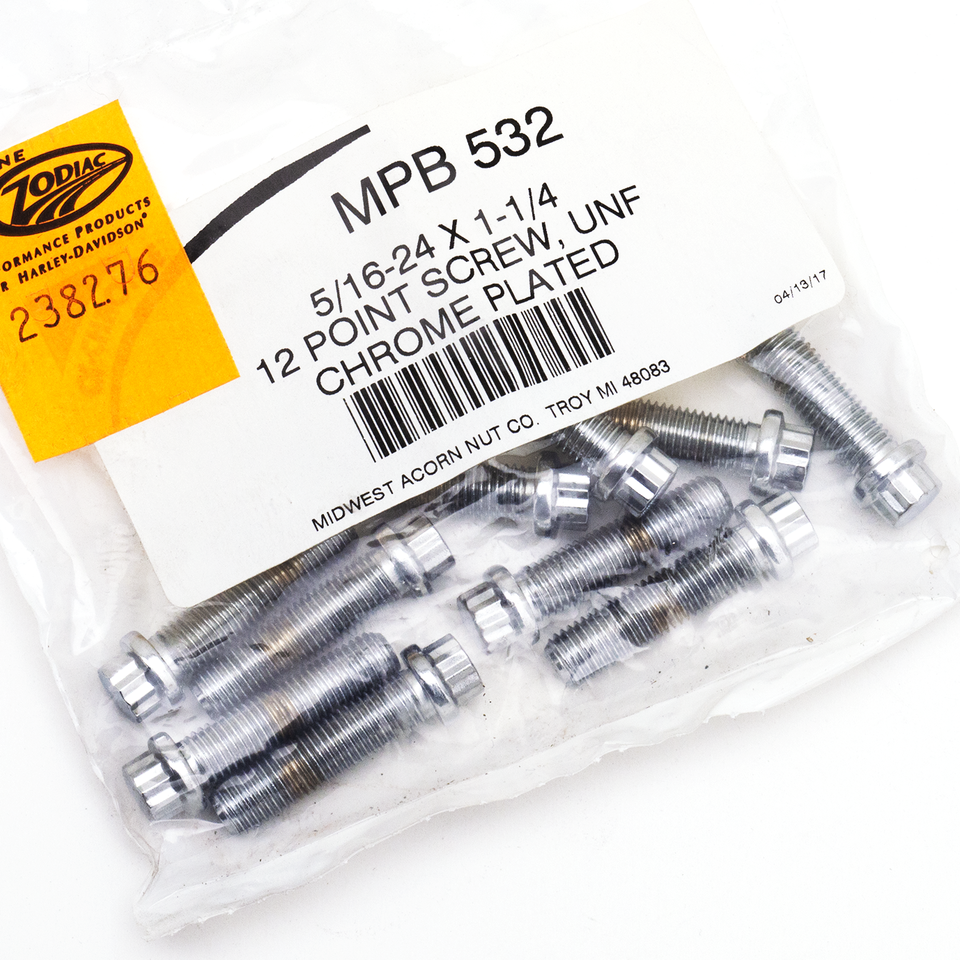 10pck 12-point screw 5/16-24x1 1/4", UNF