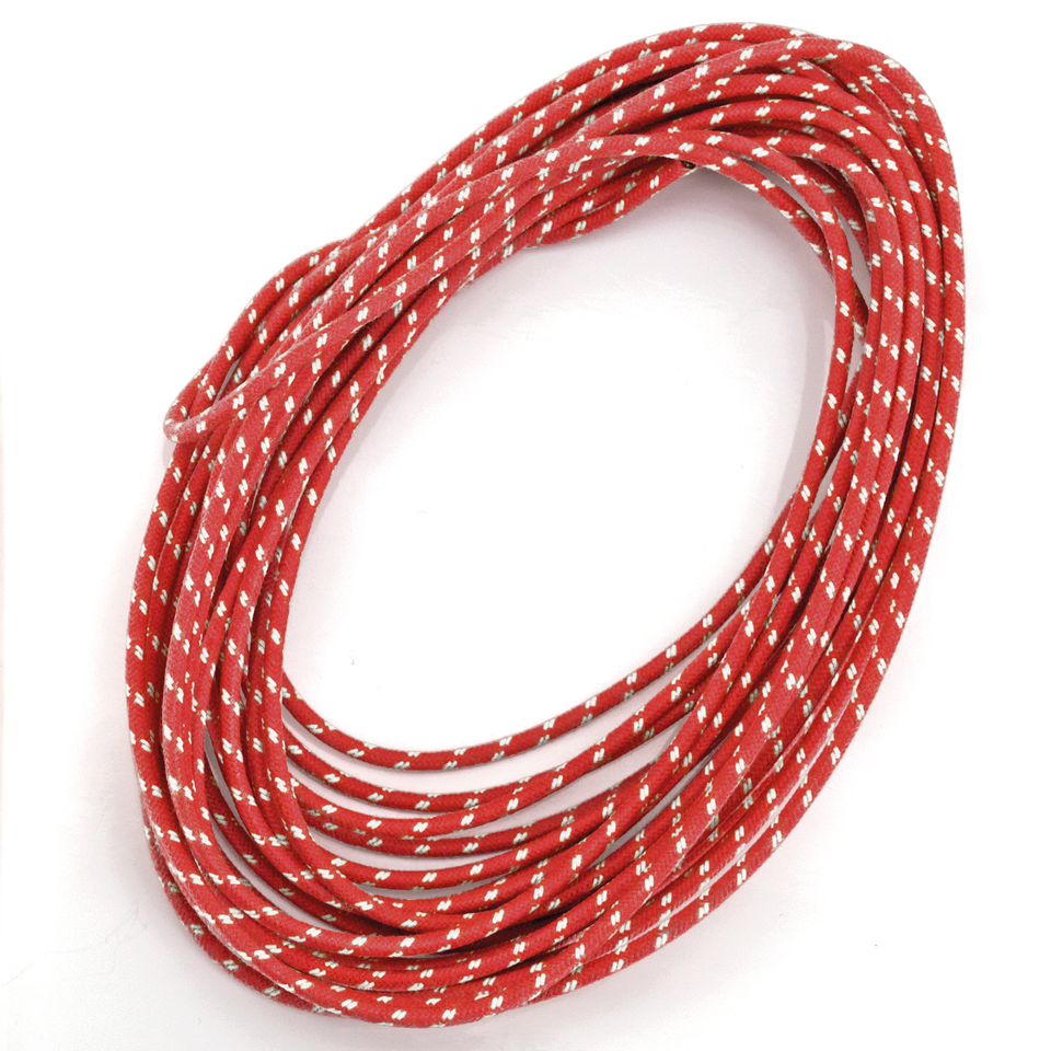 Cotton Wire Red with White Tracer 25ft