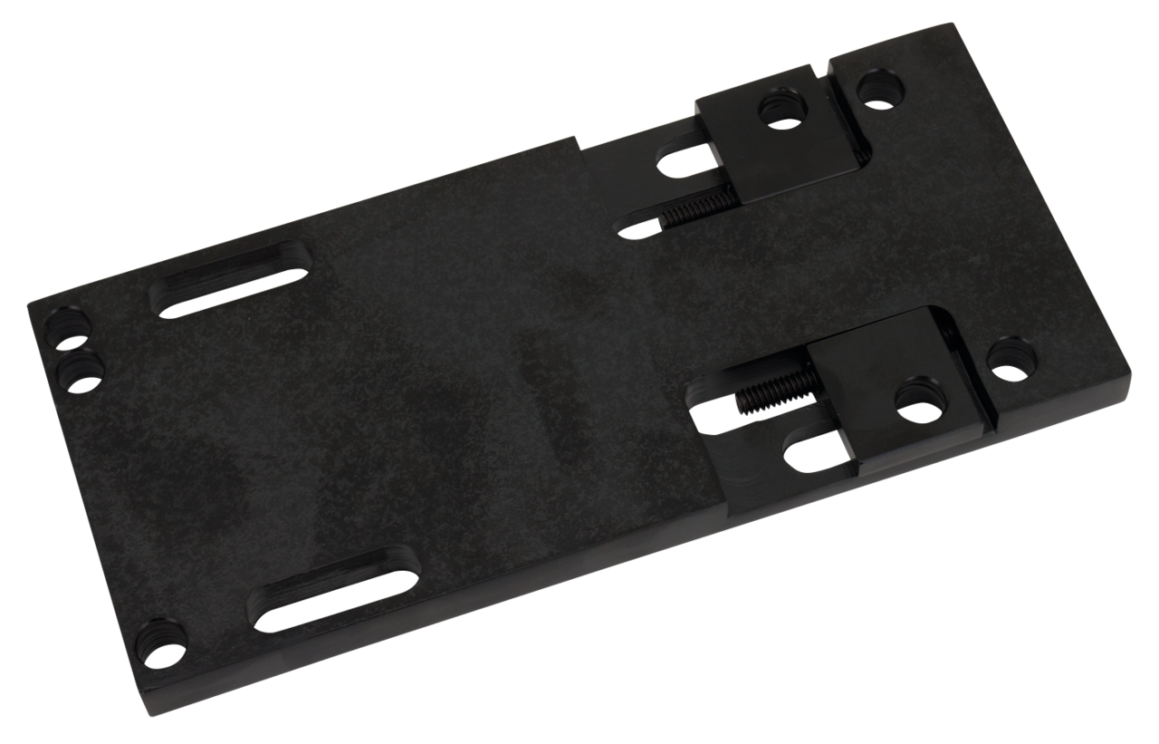 Adjustable transmission plate 79-86 blac