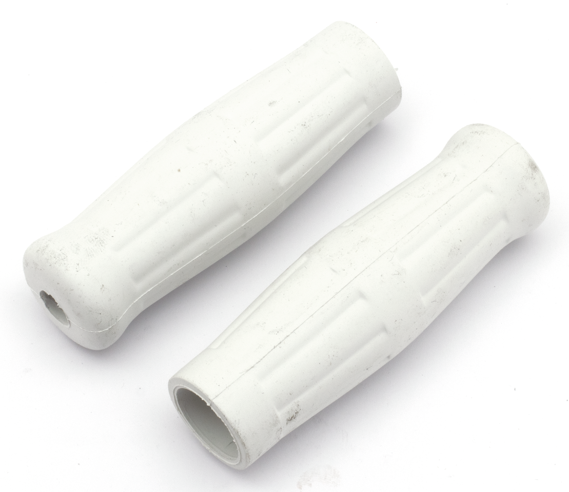GZP White Vintage soft grips Int.throttl