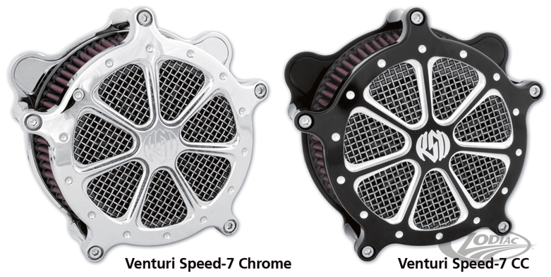 SPEED 7 AIR CLEANER CHROME XL91-UP