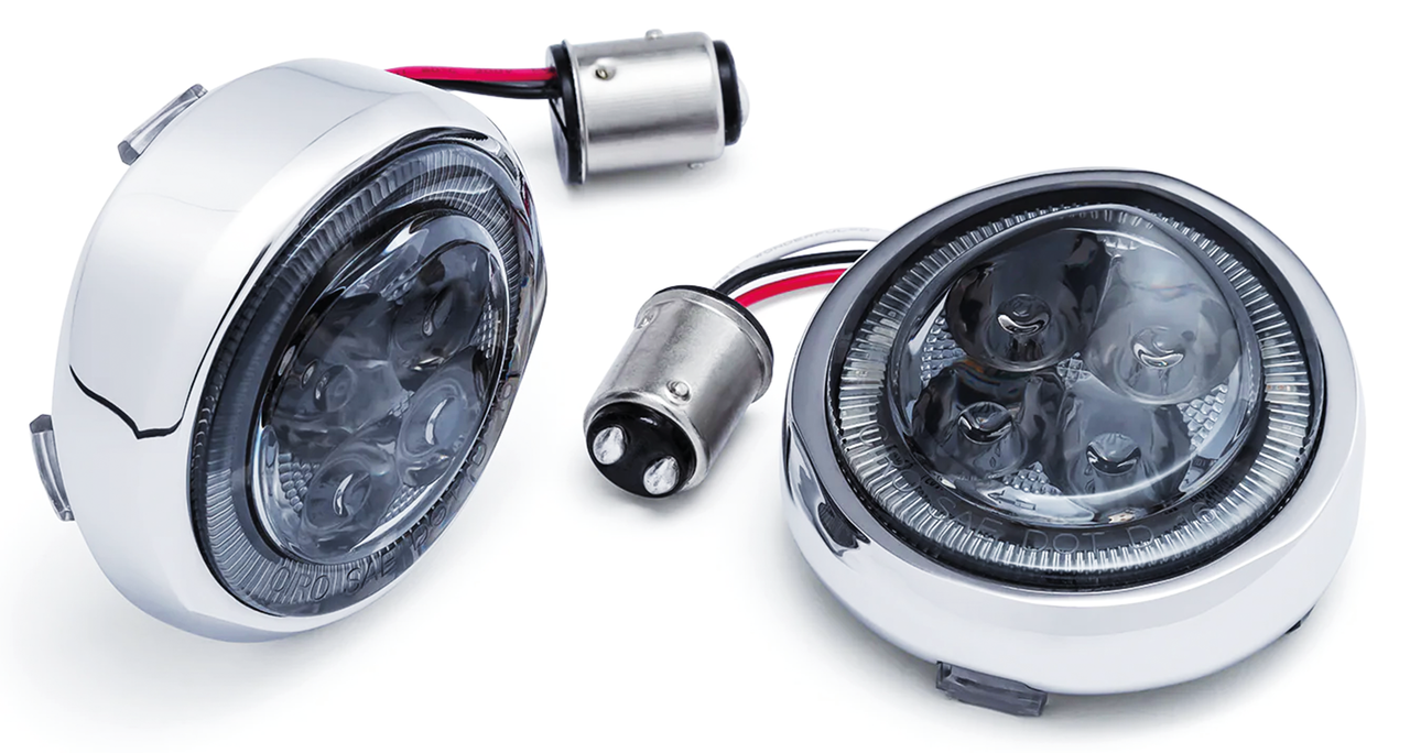 Chrome Fang Smoke RR Signal Inserts