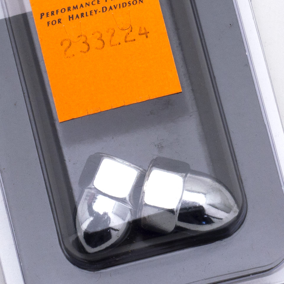 Chrome acorn nuts 7/16-20 UNF set/2