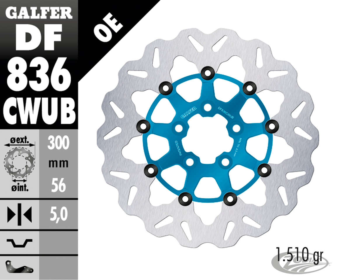 Galfer Wave RR Floating 11.8" Blue