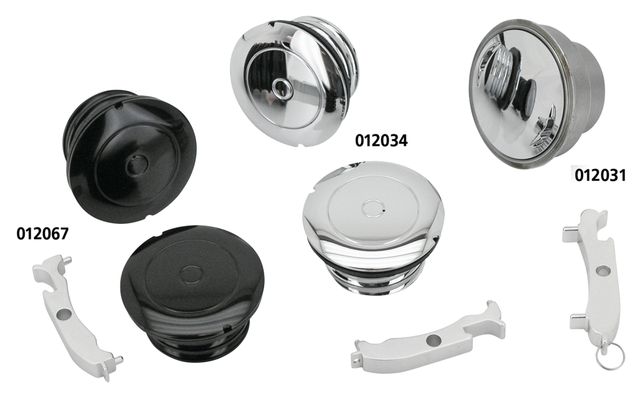 GZP Chr screw-in flush mnt gas cap Vente