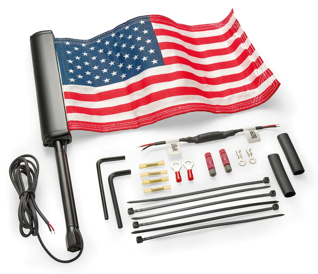 Lighted USA Flag Kit Black